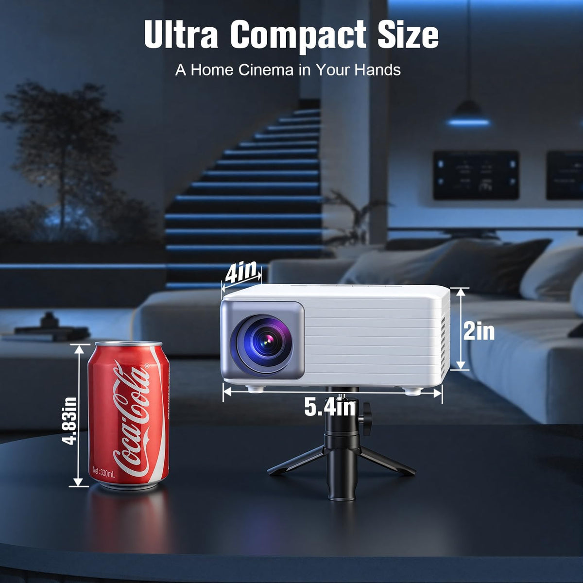 Mini Projector for Iphone 1080P Support Portable Movie Projector