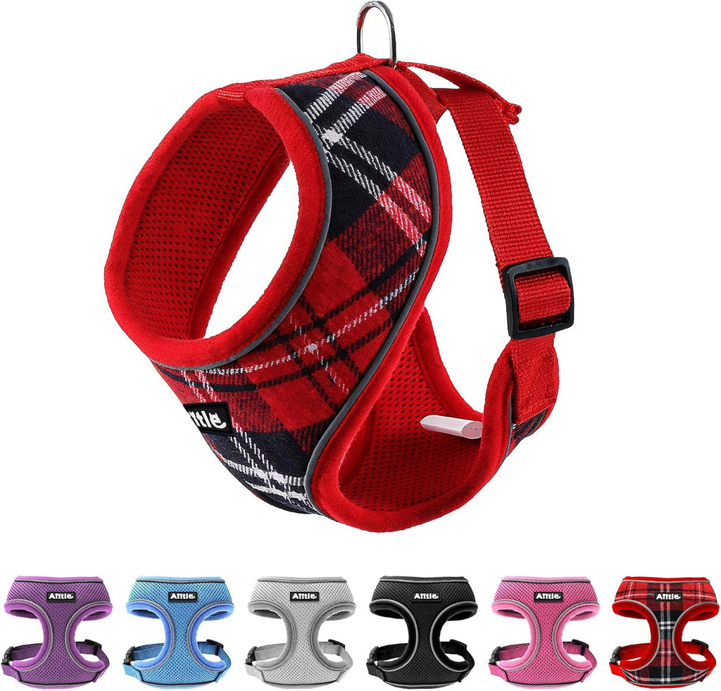 Dog Harness No-Pull Reflective Mesh Adjustable, Red XL