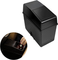1 Pcs Black Car Trash Can, Car Trash Bin with Lid, Universal Portable Car Trash Can for Most Cars,Suvs, Offices