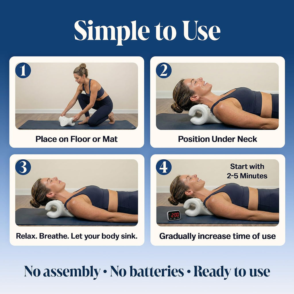 Neck Stretcher, Cervical Traction Device, Removable Washable Sleeve