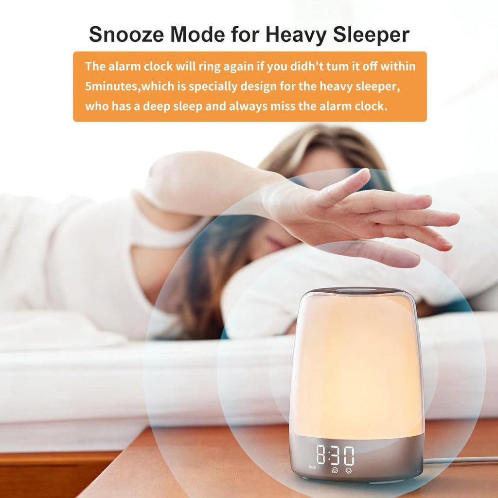Sunrise Alarm Clock for Bedrooms with Night Light