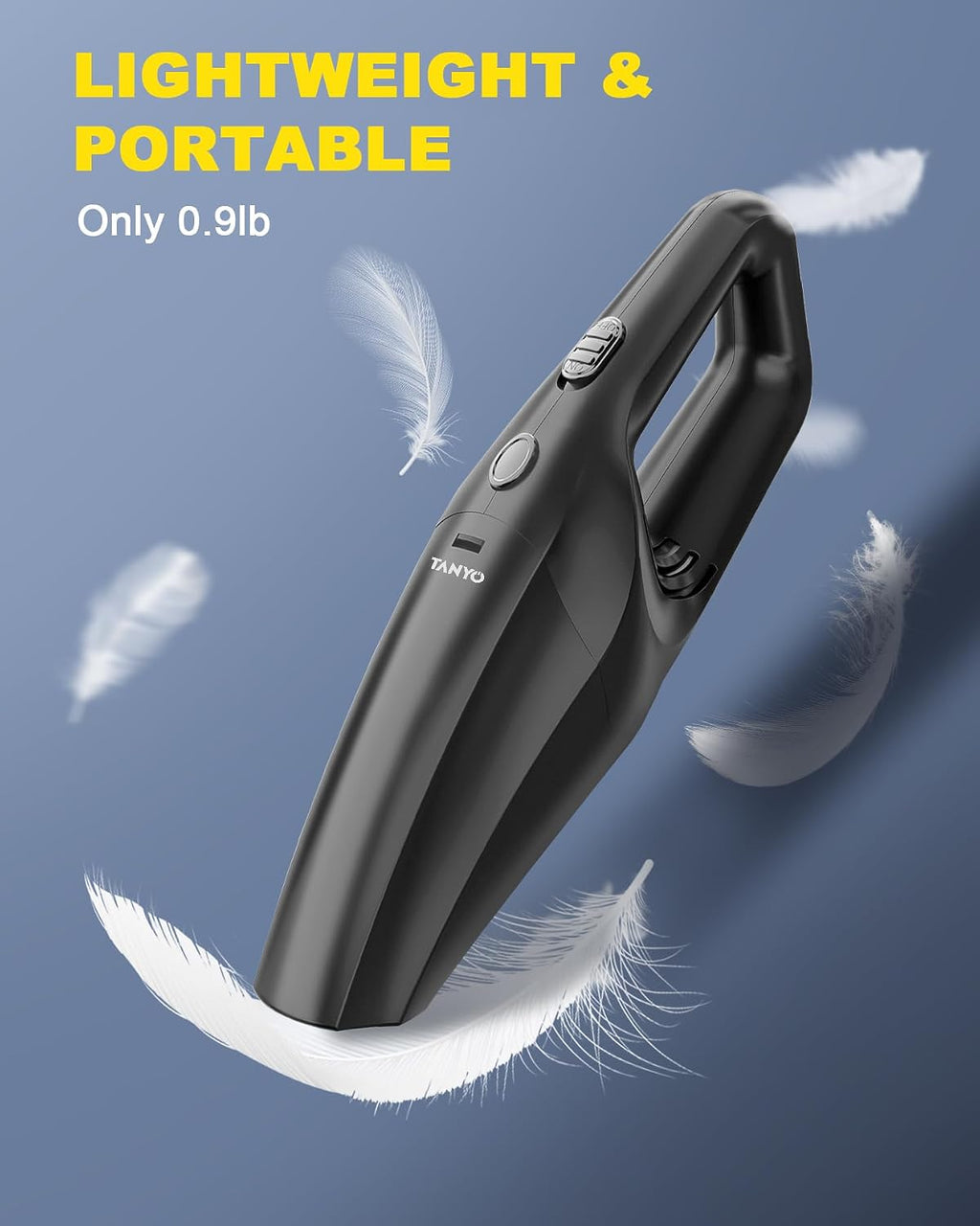 Handheld Car Vacuum Cordless, 8000PA High Power, for Car Home Office