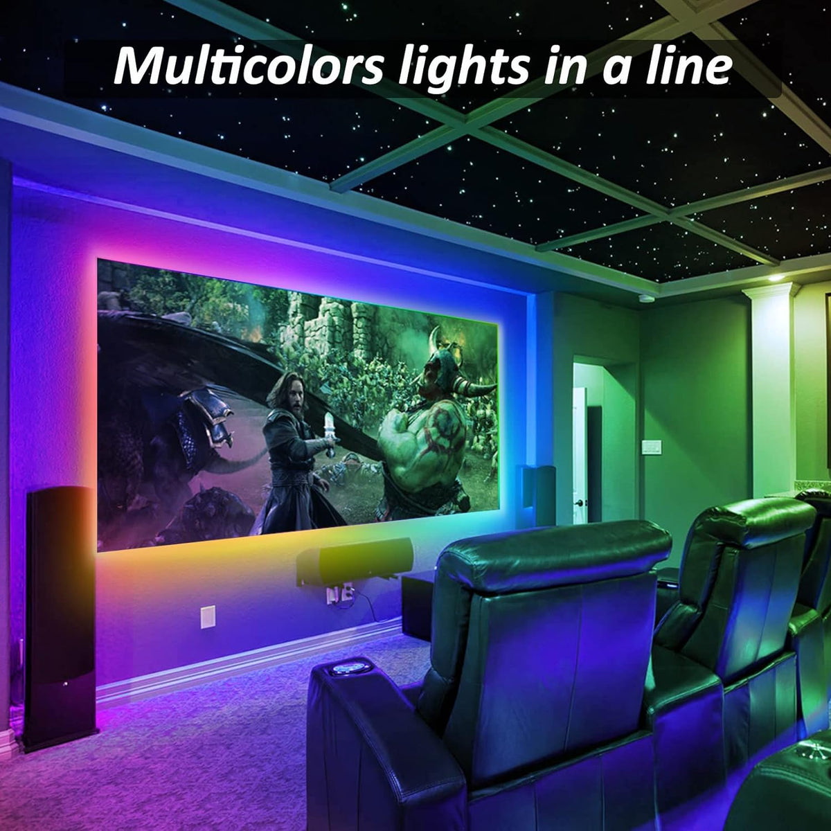 LED Strips Lights USB Powered Rainbow Chasing RGB LED Lights Strip