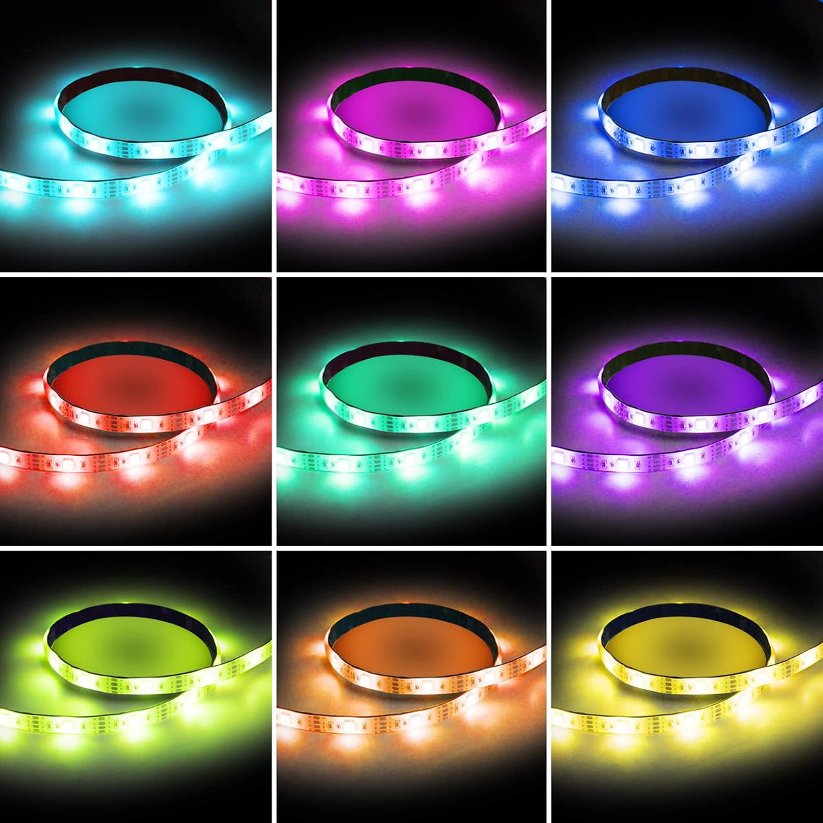 LED Strips Lights USB Powered Rainbow Chasing RGB LED Lights Strip
