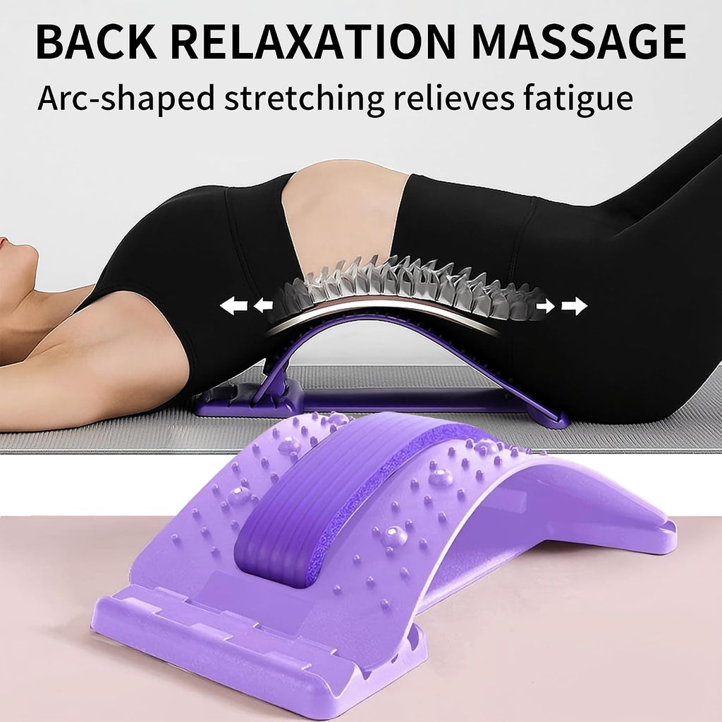4-Level Back Stretcher for Lumbar Support (Blue)