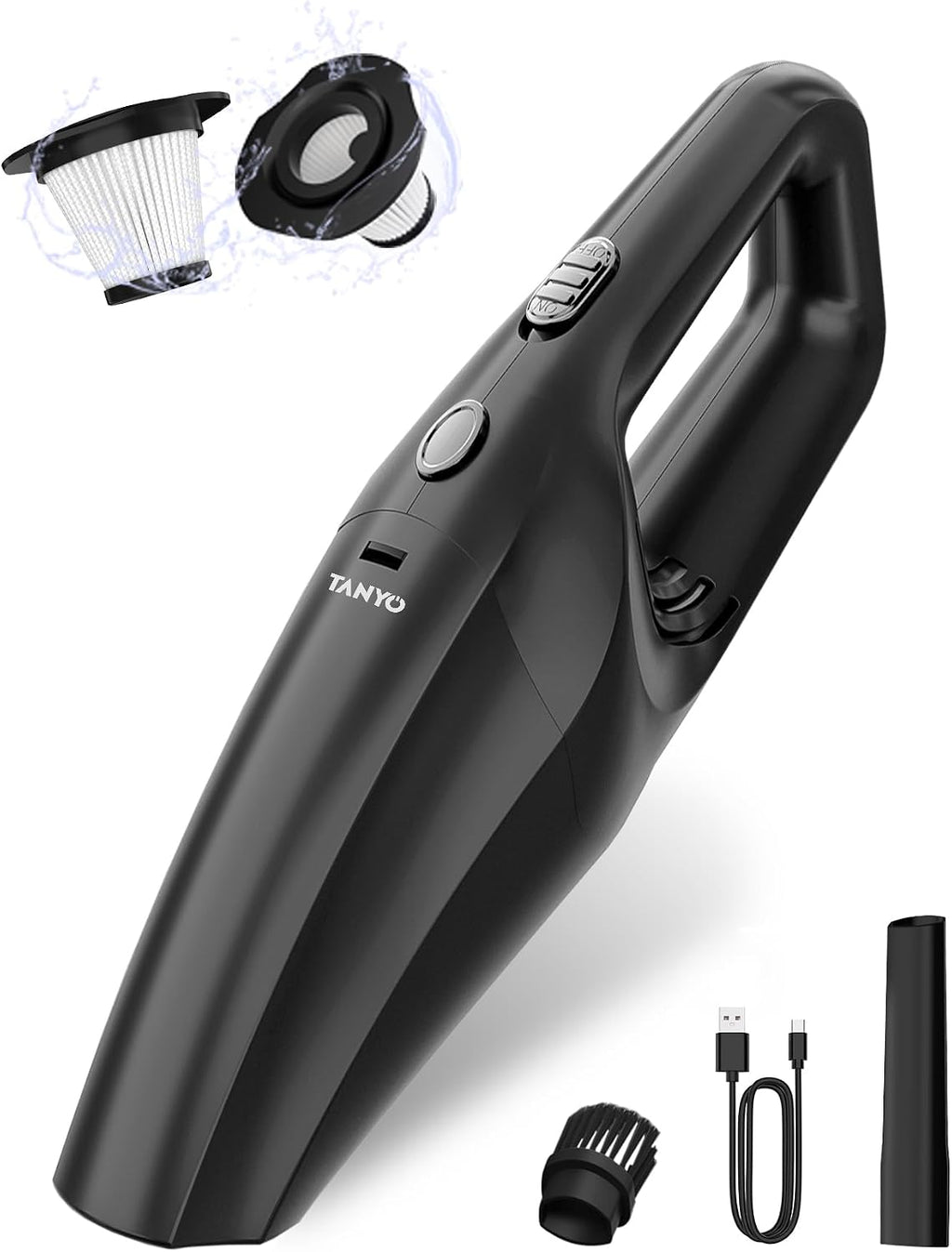Handheld Car Vacuum Cordless, 8000PA High Power, for Car Home Office