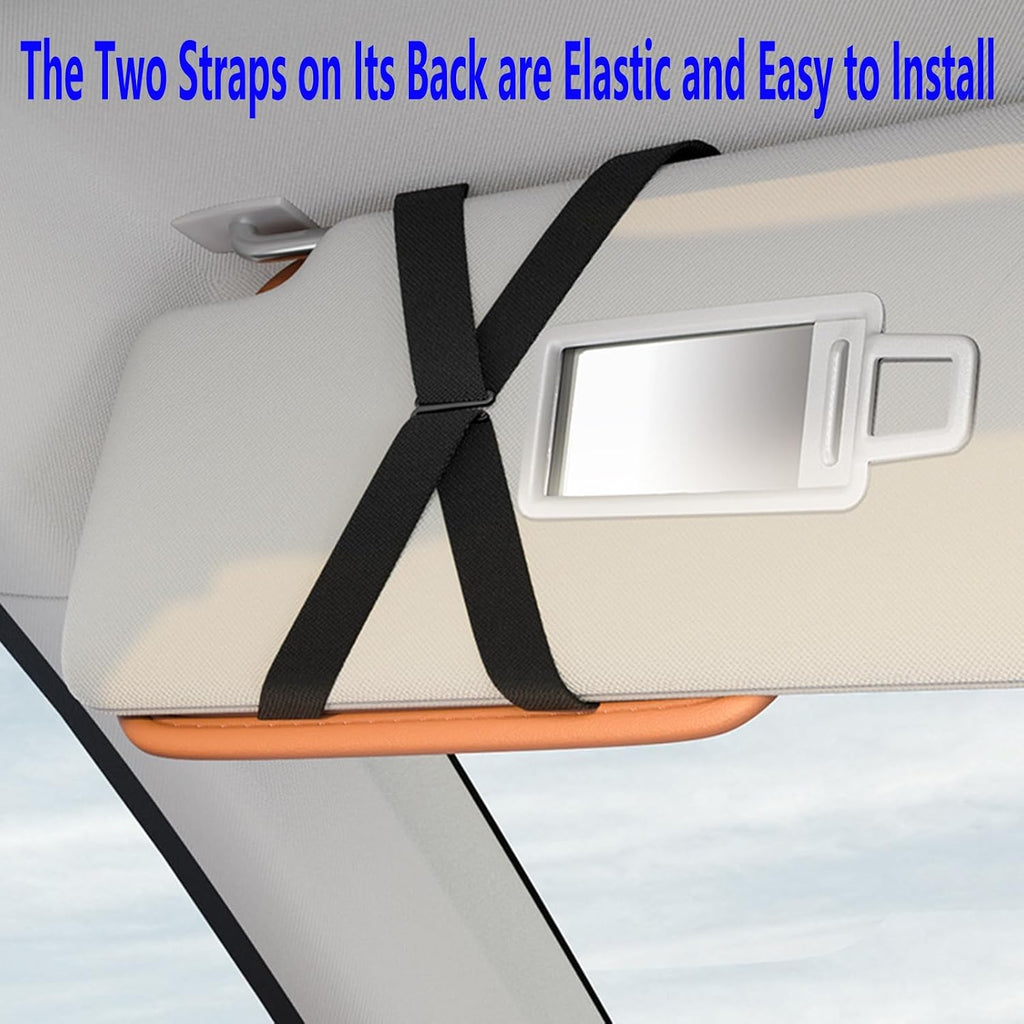 Car Truck Visor Organizer Case Holder for Sunglasses, Card Sleeve Pocket Organizer, Visor Document Holder, Car Registration and Drving License, Insurance, Pen, Chapstick, Phone
