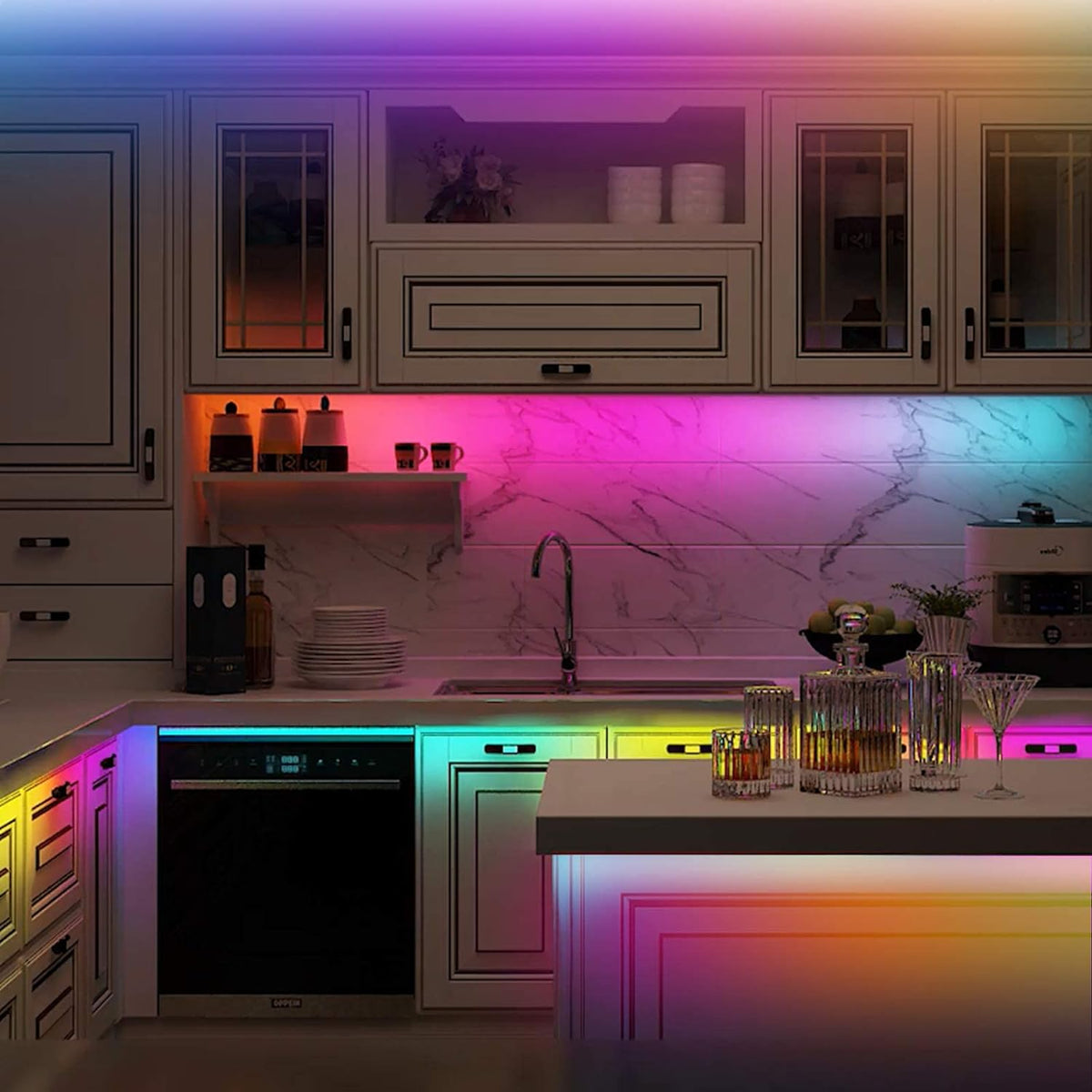 LED Strips Lights USB Powered Rainbow Chasing RGB LED Lights Strip