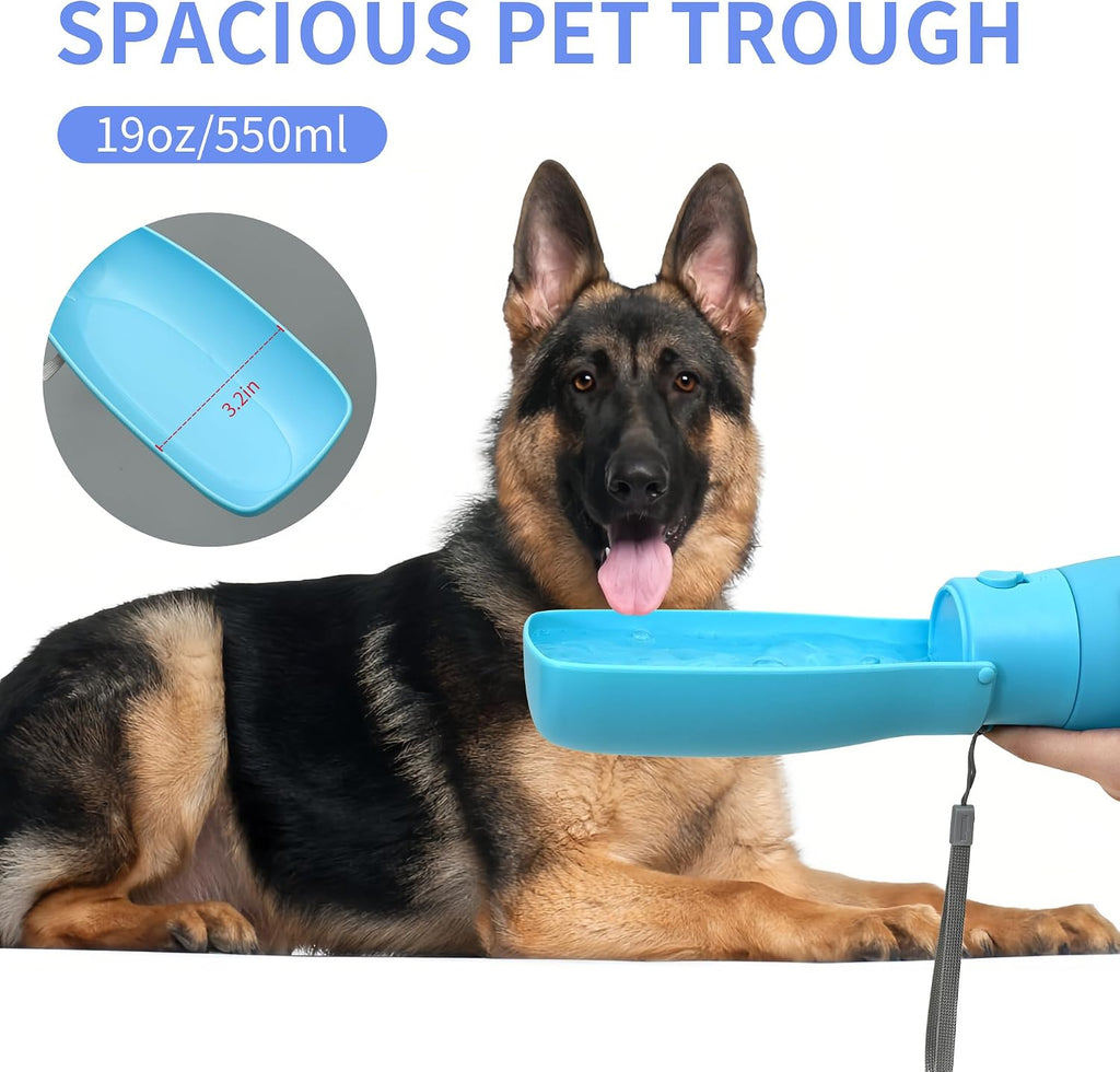 Portable Dog Water Bottle 19Oz Blue