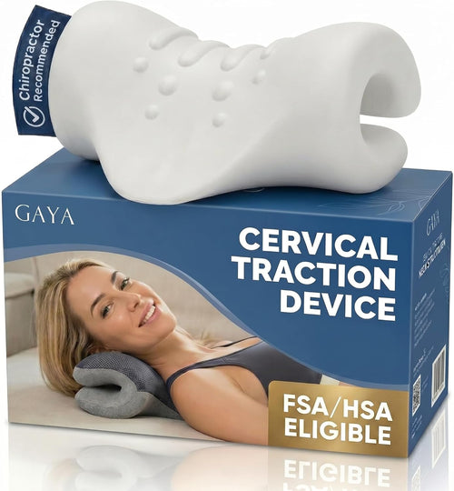 Neck Stretcher, Cervical Traction Device, Removable Washable Sleeve
