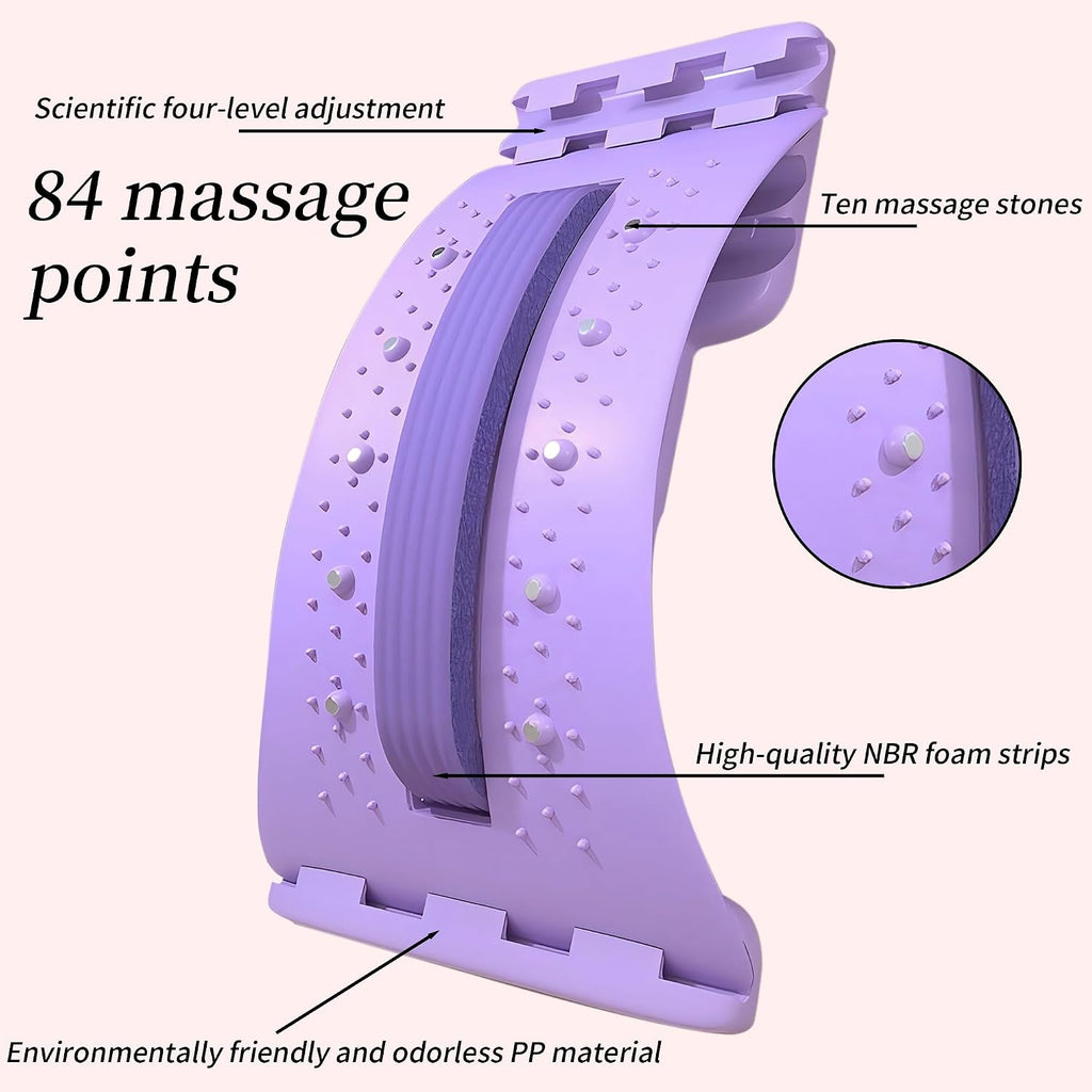 4-Level Back Stretcher for Lumbar Support (Blue)
