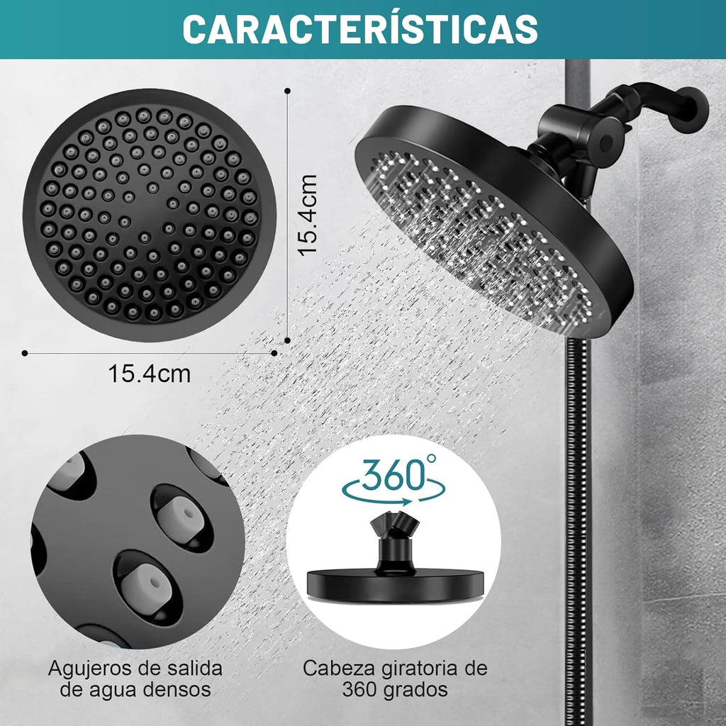 Shower Head, High Pressure Rain Showerhead, Handheld Showerheads Combo with 60" Hose for Bathroom