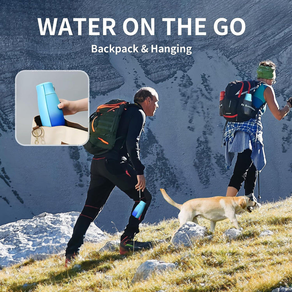 Portable Dog Water Bottle 19Oz Blue