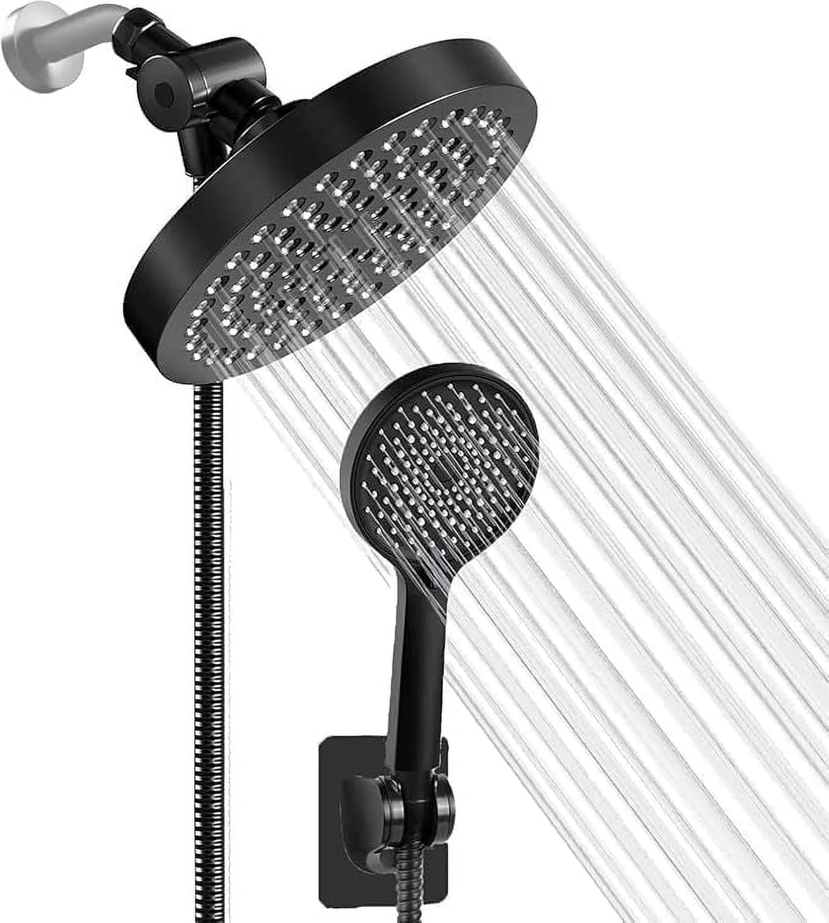 Shower Head, High Pressure Rain Showerhead, Handheld Showerheads Combo with 60" Hose for Bathroom