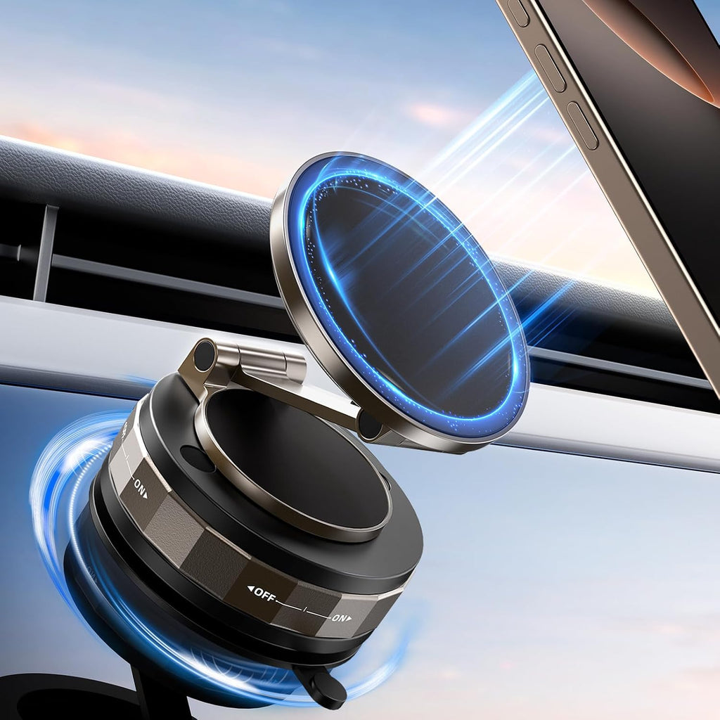 Car Phone Holder,Vacuum Magnetic 360°Adjustable Magsafe Car Mount