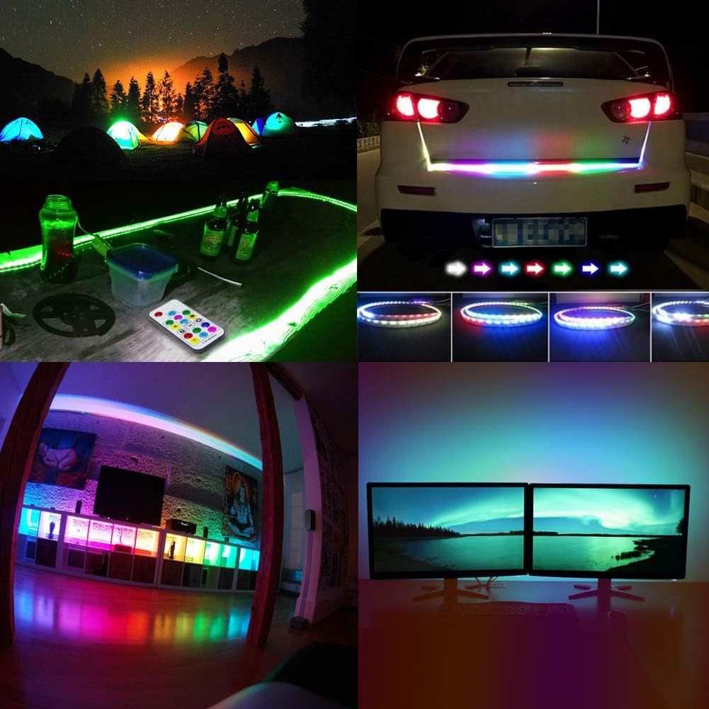 LED Strips Lights USB Powered Rainbow Chasing RGB LED Lights Strip