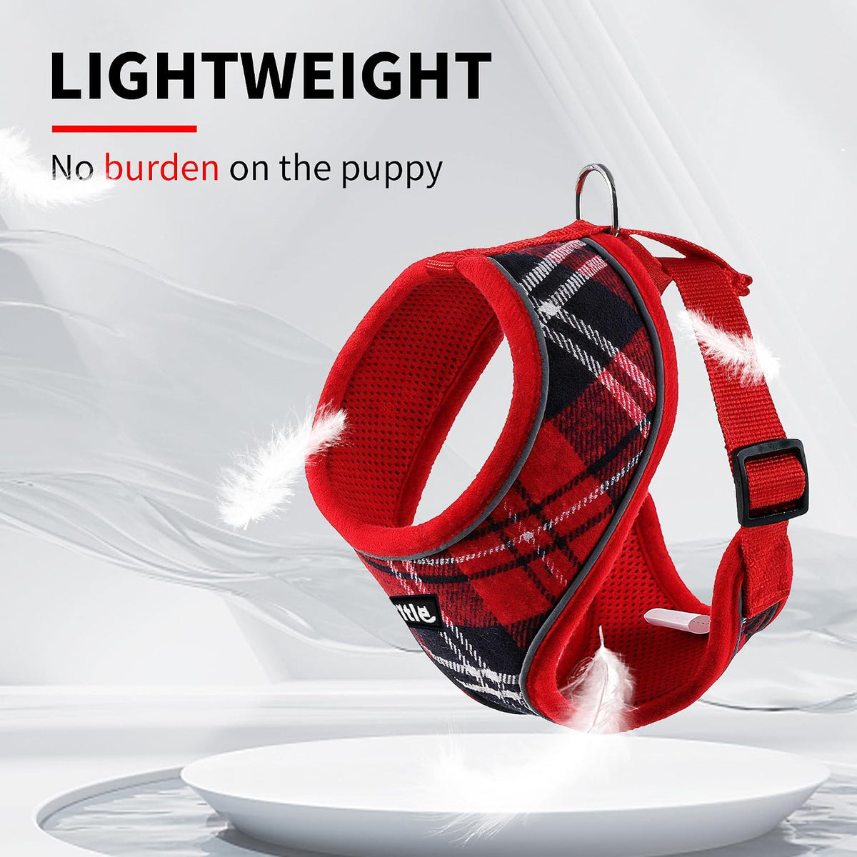 Dog Harness No-Pull Reflective Mesh Adjustable, Red XL